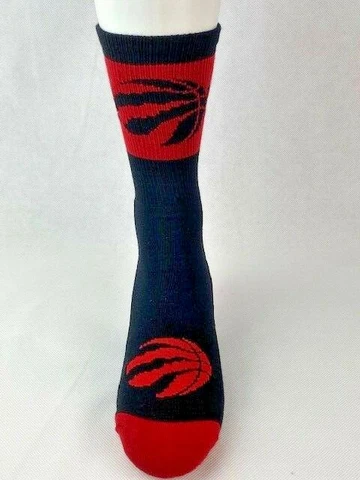 Toronto Raptors Basketball Band Stripe Crew Socks Cover