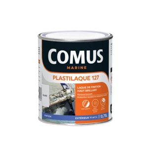 COMUS PLASTILAQUE 127 Laque Marine de Finition Haut Brillant - Blanc, 750ml - Photo 1/1
