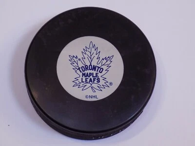 Disco de hockey Toronto Maple Leafs contorno original 6 logotipo antiguo NHL Vegum oficial  Foto 1 de 3