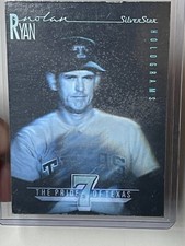 Nolan Ryan 1991 Field of Vision - Silver Star Hologram Tribute & Ticket #34 HOF