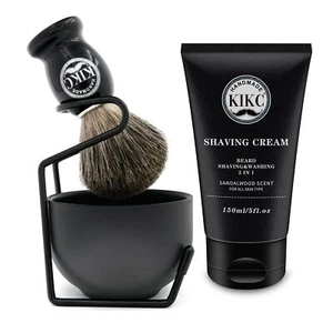 5 in 1 Shaving Kit for Wet Shave, Set Includes Hand Crafted Pure Badger Shave... - Picture 1 of 6
