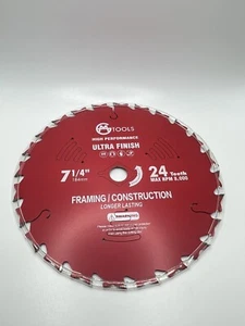 PACK DE 2 HERRAMIENTAS GM 7 1/4 -24 DIENTES MÁX. RPM 8000 ENCUADRE LARGA DURACIÓN NUEVO EN CAJA - Imagen 1 de 3