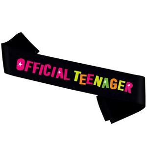 Official Teenager Sash Colorful Sash Happy 13th Birthday Party Decoration - F... - Picture 1 of 3