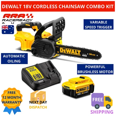 DeWalt Cordless Chainsaw Combo Kit 18V 5.0Ah 12" 300mm Brushless Battery Charger - image 1 of 4