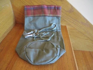 Longaberger Sage & Toboso Plaid Beverage Carrier Fabric nib *shipping included!* - Picture 1 of 7