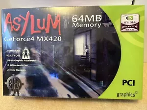 Asylum Geforce 4 MX 420 PCI 64mb Nvidia Brand New Sealed - Picture 1 of 1