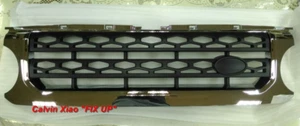 MIT CHROMED FRONT & BLACK MESH FOR LAND ROVER L319 DISCOVERY 4 2010-2013 - Picture 1 of 3