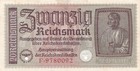 20 Reichsmark 1939-1944 Ro/Grab 554a