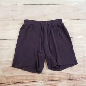 NEW James Perse Shorts Womens 0 Purple Sweat Shorts Waffle Knit Lounge Ladies - Picture 1 of 9