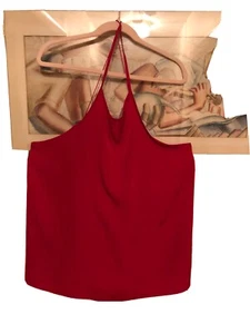 ASOS Red Top US 14 - Picture 1 of 3