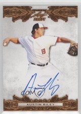 2015 Leaf Ultimate Draft Bronze Etched Foil Austin Riley #BA-AR2 Auto