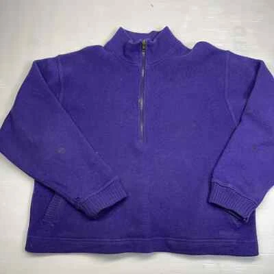 Patagonia Vintage 1/2 Zip Neck Purple Wool Pullover Sweater Jacket Men's M - Image 1 of 4