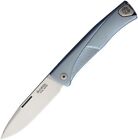 LionSTEEL Thrill Folding Knife 3" Bohler M390 Steel Blade Blue Titanium Handle