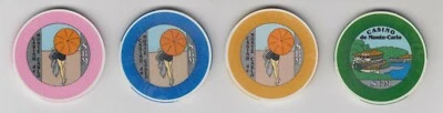 Genuine Casino de Monte Carlo, Monaco Casino Chips used circa 1959-1976 RARE Foto 1 de 4