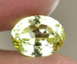 3.90 Ct Natural Yellow Heliodor Beryl AGL Certified Oval Rare Found Gemstone - Picture 1 of 6