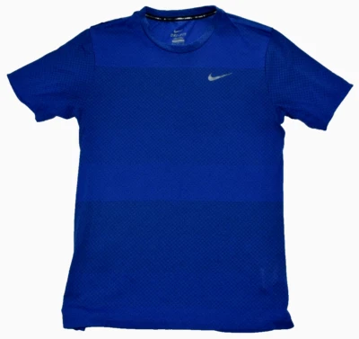 Camisa para hombre Nike Active Cool Tailwind Dri Fit talla S azul entrenamiento con bolsillo Foto 1 de 4