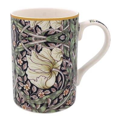 LESSER & PAVEY Fine China Mug Coffee Cup Pimpernel William Morris Floral Design in Gift Box