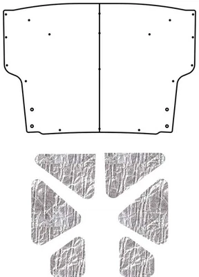 Trunk Lid Insulation Pad Cover for 66-69 Lincoln Continental Under Trunk Smooth - Image 1 of 4