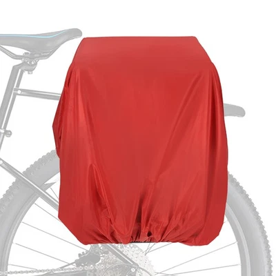 100L Bicycle Rear Rack Rain Cover Waterproof Bike Rain Cover, L, Red - Image 1 of 4