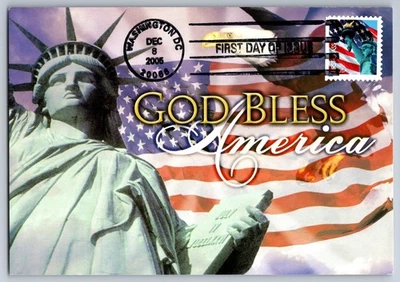 #3965 Statue of Liberty & Flag FDC Maxi Card - Image 1 of 2