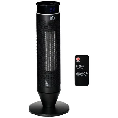 HOMCOM Tower Space Electric Heater with Oscillation Remote Control Timer - Image 1 of 4