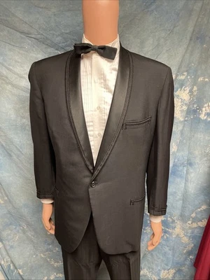 Chaqueta de esmoquin vintage para hombre 1968 con fecha Hickey Freeman 44 Foto 1 de 4