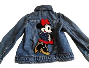 Vintage Baby Gap Disney Size 4 Minnie Mouse Denim Jean Jacket - Picture 1 of 8