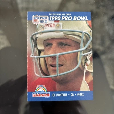 Tarjeta de fútbol americano Pro Set 1990 - Pro Bowl Joe Montana #408 Foto 1 de 2