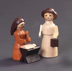 Miniatur Heilige Familie Höhe: ca. 7 cm NEU Weihnachtsfigur Tischdekoration - Picture 1 of 1