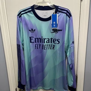 Adidas Arsenal 24/25 Long Sleeve Third Jersey Size Large IS8138 - Picture 1 of 8