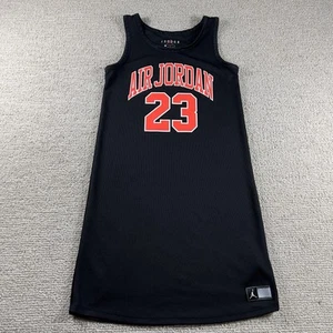 Nike Air Jordan A-Linie Trikotkleid Schwarz Rot Mädchen Größe L - Bild 1 von 8