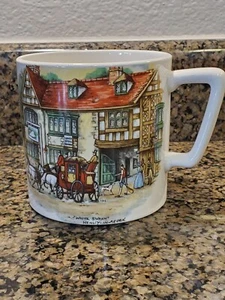 Crown Devon Fieldings & Staffordshire "White Swann" Hanley -in-Arden Large Mug - Picture 1 of 7