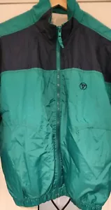 Olivia Valere woman Medium Activewear Jacket Green Colorblock Mock Mesh Lined - Picture 1 of 6