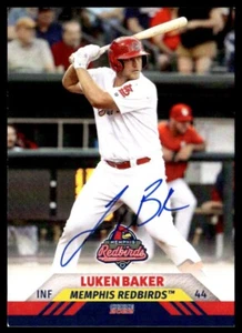 Autógrafo IP firmado Choice Luken Baker Auto St. Louis Cardinals #1 2022 - Imagen 1 de 2