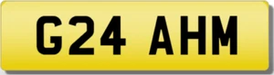 GRAHAM GRAHAME GRAY G24 AHM AHMED Private CHERISHED Registration Number Plate - Picture 1 of 1