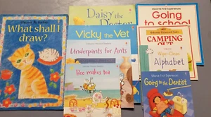 9 Usborne Books Phonics, Vicky, Daisy, What shall I draw? Farmyard, 1st Experien - Picture 1 of 16