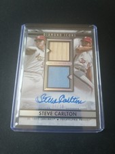 2019 Topps Diamond Icons Steve Carlton Duel Relic Auto 4/10