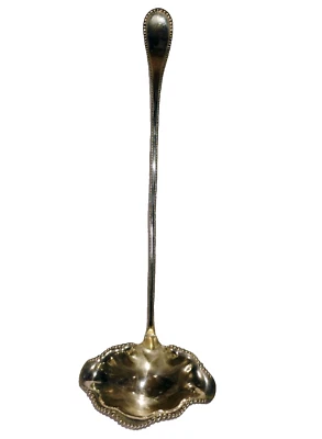 ELEGANTE PLACA DE PLATA WR EUDORA PATRÓN CUENTAS OUSTER SHELL PUNCH CUCHARÓN "C"  Foto 1 de 4