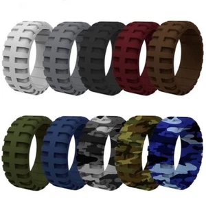 Fede Nuziale Flessibile Silicone Gomma Uomo Donna Rugby Crossfit Allenamento A918 - Foto 1 di 16