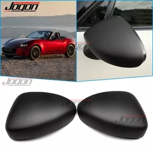 Tapas de cubierta de espejo retrovisor lateral para Mazda MX-5 Miata Roadster 2016-24 ND RF carbono mate - Imagen 1 de 11