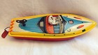 Arnold Old Tin toy “Speed Boat n.1910” Wind Up Boat, Germany