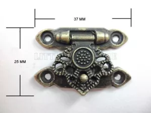 Antique Jewelry Box Hinges and Latches Hasp Retro Drawer Handle Vintage Metal... - Picture 1 of 6