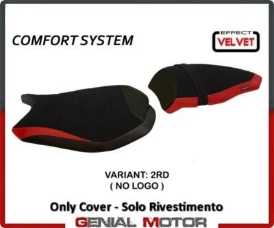 Rivestimento sella Cervia Velvet Comfort Rosso(RD)T.I.DUCATI 1198 2007>2013 - Imagem 1 de 2