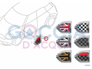 Genuine MINI Trim Cover Set With Pad Scuttle - CHECKERED Black/Grey 51132413355 - Picture 1 of 2