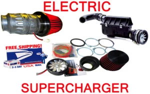 Performance Electric Air Intake Supercharger Fan Motor Cone Kit Fit For Chevy - Bild 1 von 11