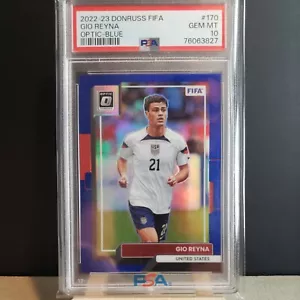 GIOVANNI RENYA 2022-23 Panini Donruss Optic BLUE OPTIC /99 PSA 10 USA - Picture 1 of 3