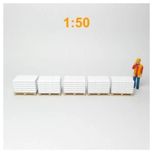 5x palette de sacs 1/50 diorama transport manutention travaux btp ciment engrais - Photo 1/2