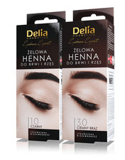 DELIA PRO EXPERT NEW HENNA GEL FOR EYEBROWS AND LASHES BLACK DARK BROWN
