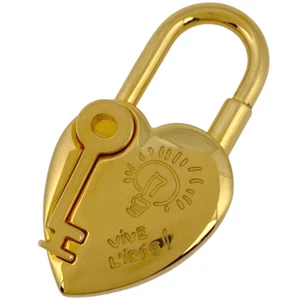 Hermes Cadena 2004 Fantasia Cuore Lucchetto Borsa Charm Oro Da Collezione dal Giappone - Foto 1 di 5