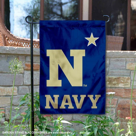 Navy Midshipmen N Star Garden Flag and Yard Banner Cover